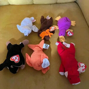 Vintage McDonalds TY Mini Beanie Babies -  Lot of 6